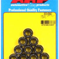 "3/8""-24. 1/2"" socket. .645 flange OD. 12pt nut kit" (10pc ARP-300-8392