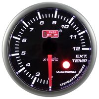 EGT Uitlaat temperatuur meter 60 mm wit SM series