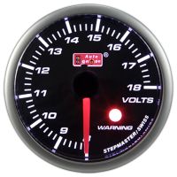 Voltage meter 60 mm zwart SM series
