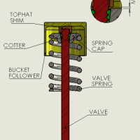 Piper Top Hat Shim to Suit 7mm Valve Stem SHIM7