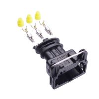 AMP 3pin female connector with pins (TPS/Crank sensor)