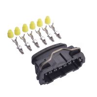 AMP 6pin female connector with pins (TPS 6pin Bosch)