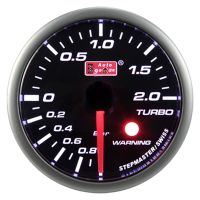  Boost / Turbodruk meter 52 mm wit SM series