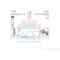 Facet 48688ECO Ignition cable kit Opel