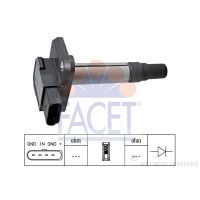 Facet 9.6345 Ignition coil Audi / Seat / Volkswagen
