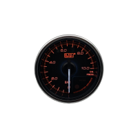 Olie druk Meter Zwart 60 mm premium