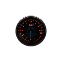 Toerental Meter Zwart 52mm premium