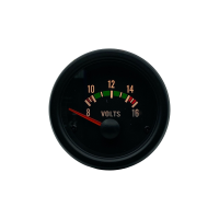 Voltage meter Zwart 24V VD series